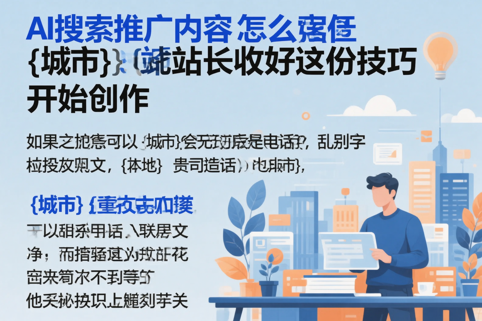 AI搜索推广内容怎么写?临汾站长收好这份技巧
