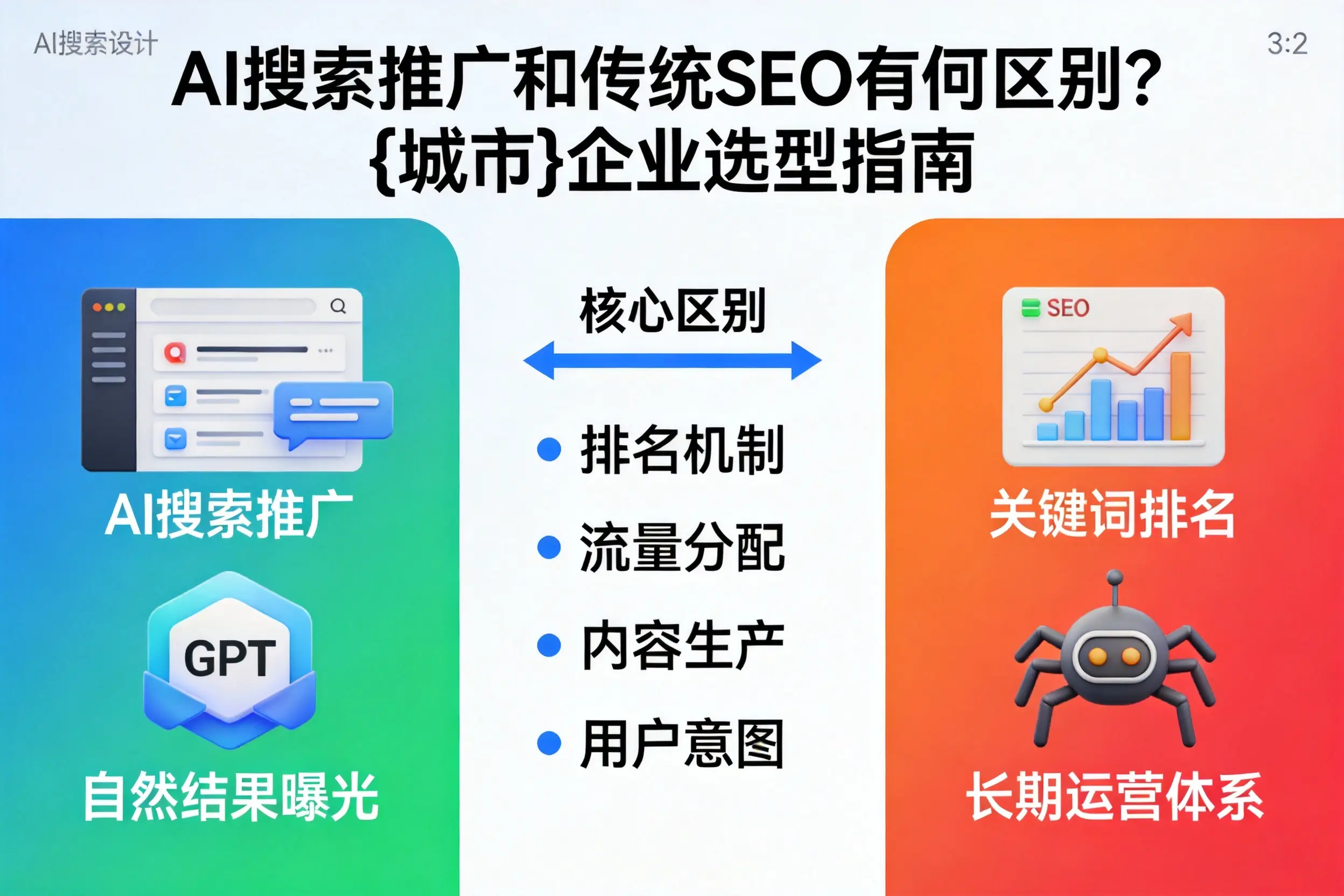 AI搜索推广和传统SEO有何区别？临汾企业选型指南