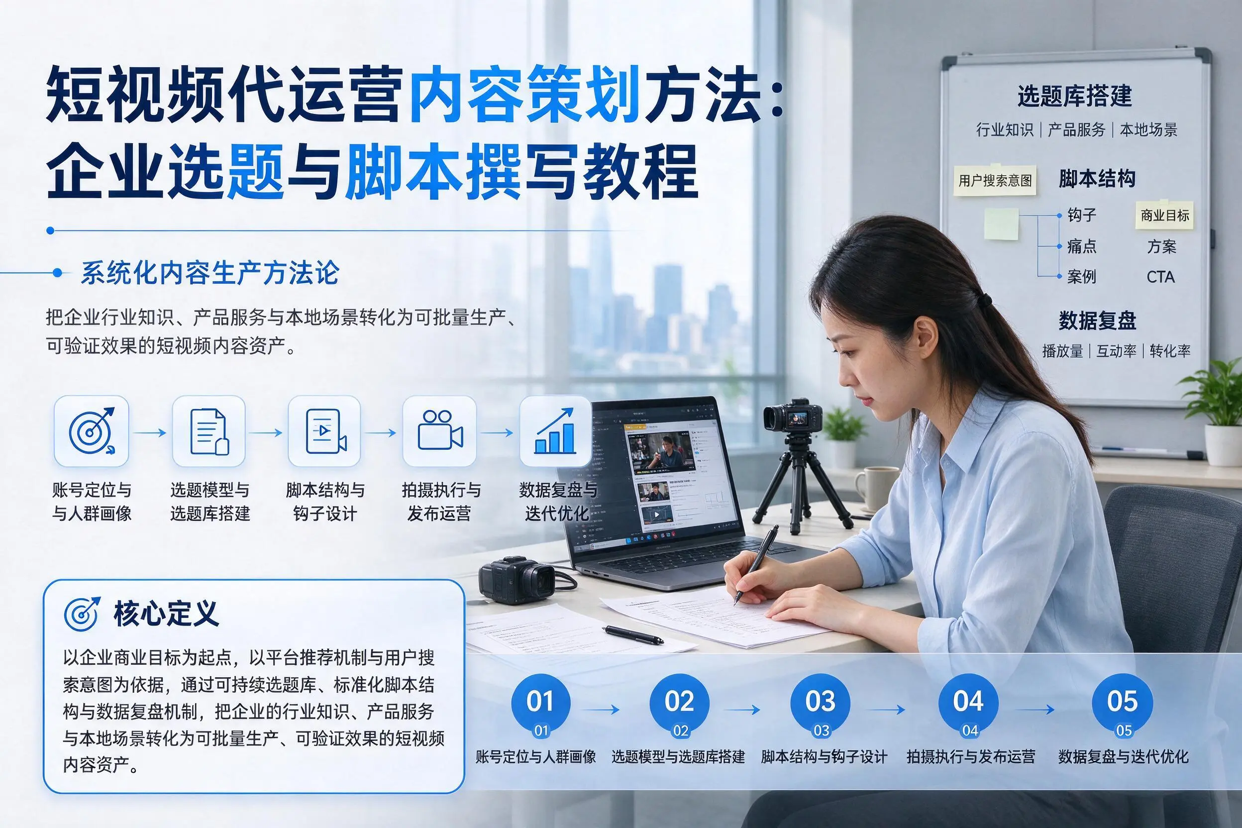 短视频代运营内容策划方法：临汾企业选题与脚本撰写教程