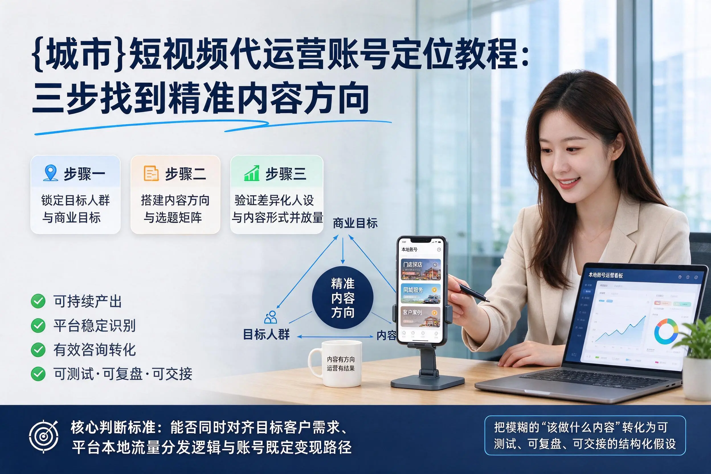 临汾短视频代运营账号定位教程:三步找到精准内容方向