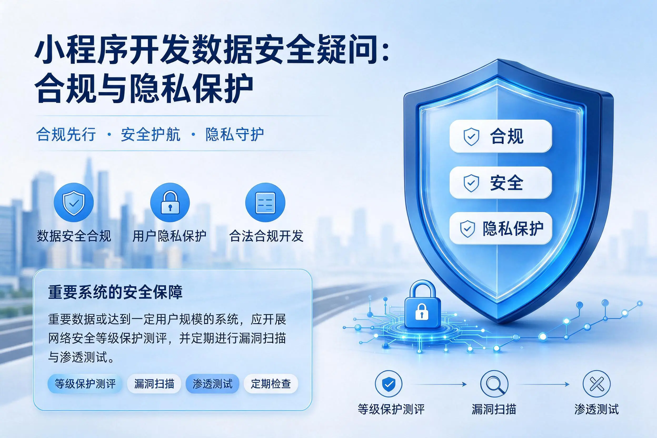 临汾小程序开发数据安全疑问:合规与隐私保护