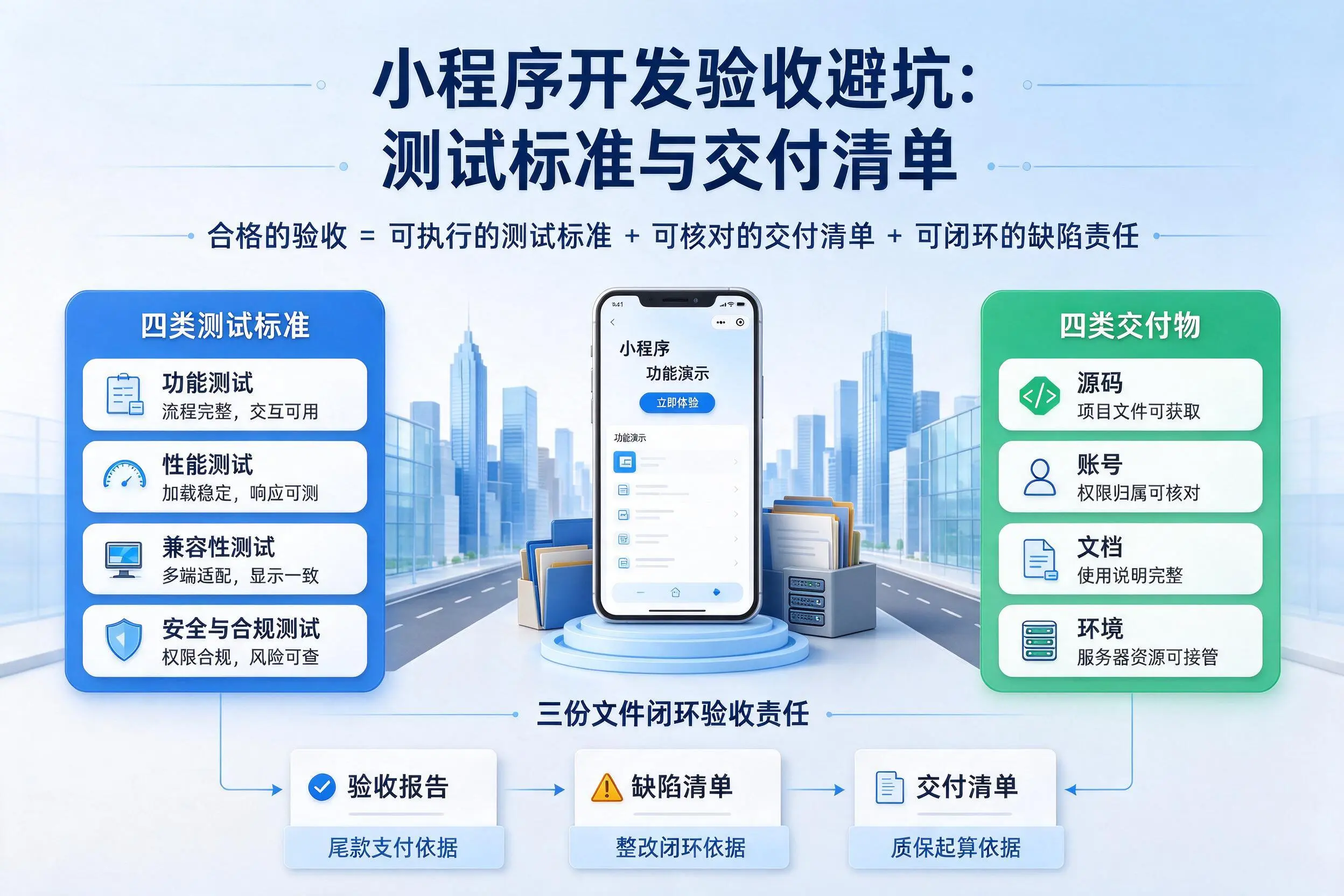 临汾小程序开发验收避坑:测试标准与交付清单