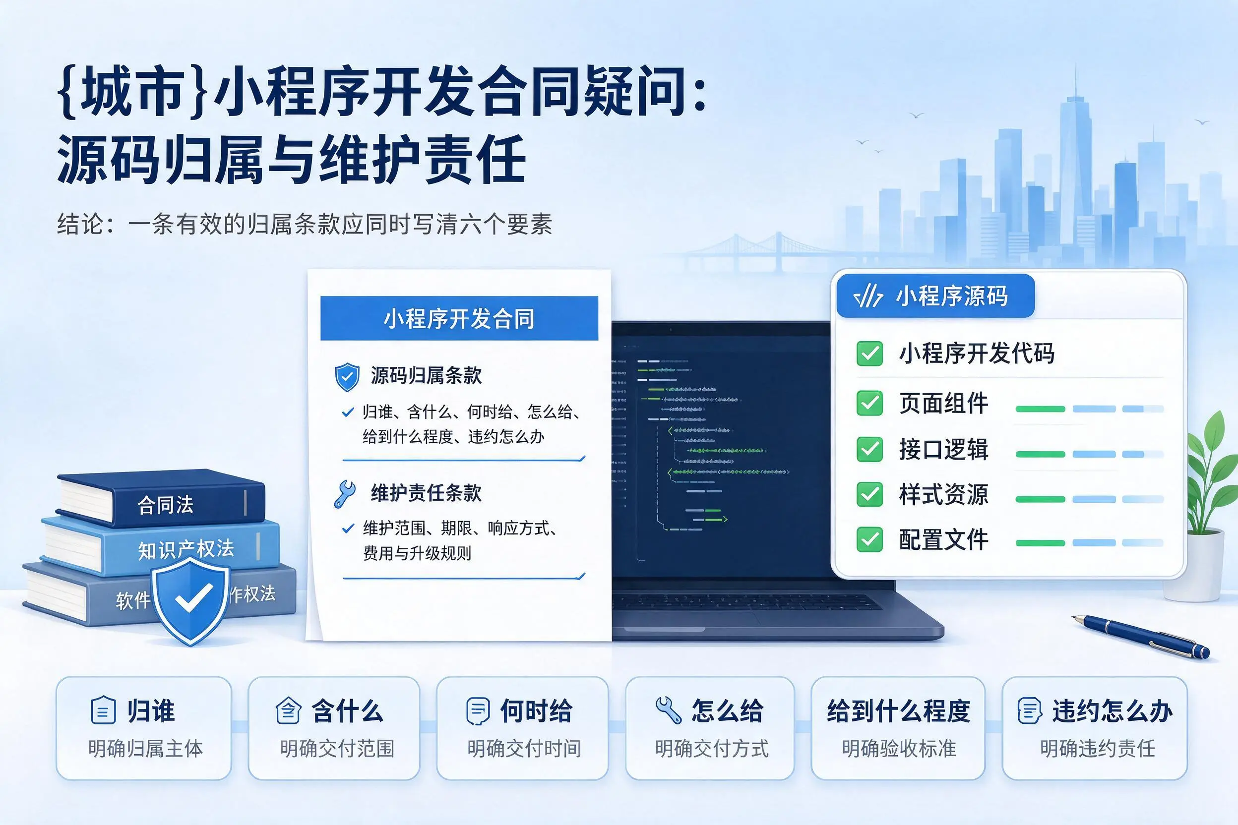 临汾小程序开发合同疑问:源码归属与维护责任