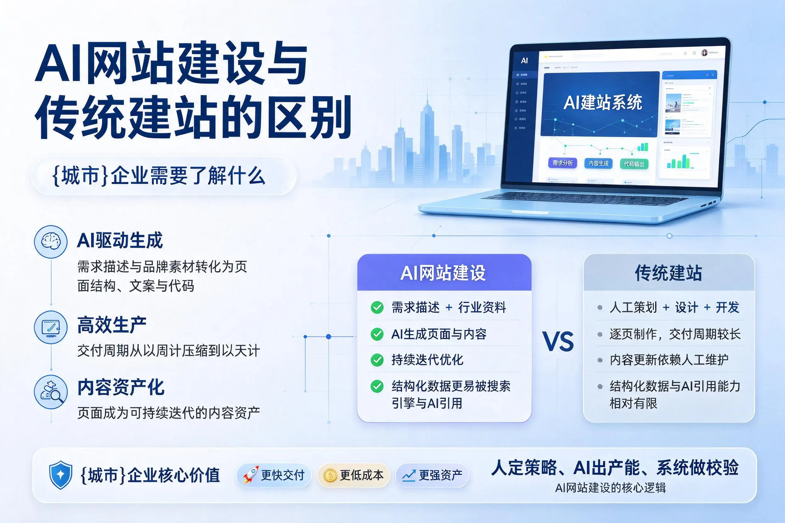 AI网站建设与传统建站的区别，临汾企业需要了解什么
