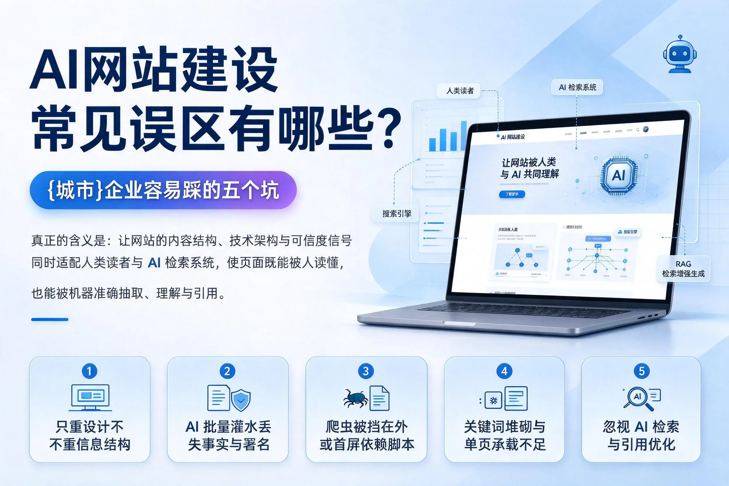 AI网站建设常见误区有哪些？临汾企业容易踩的五个坑