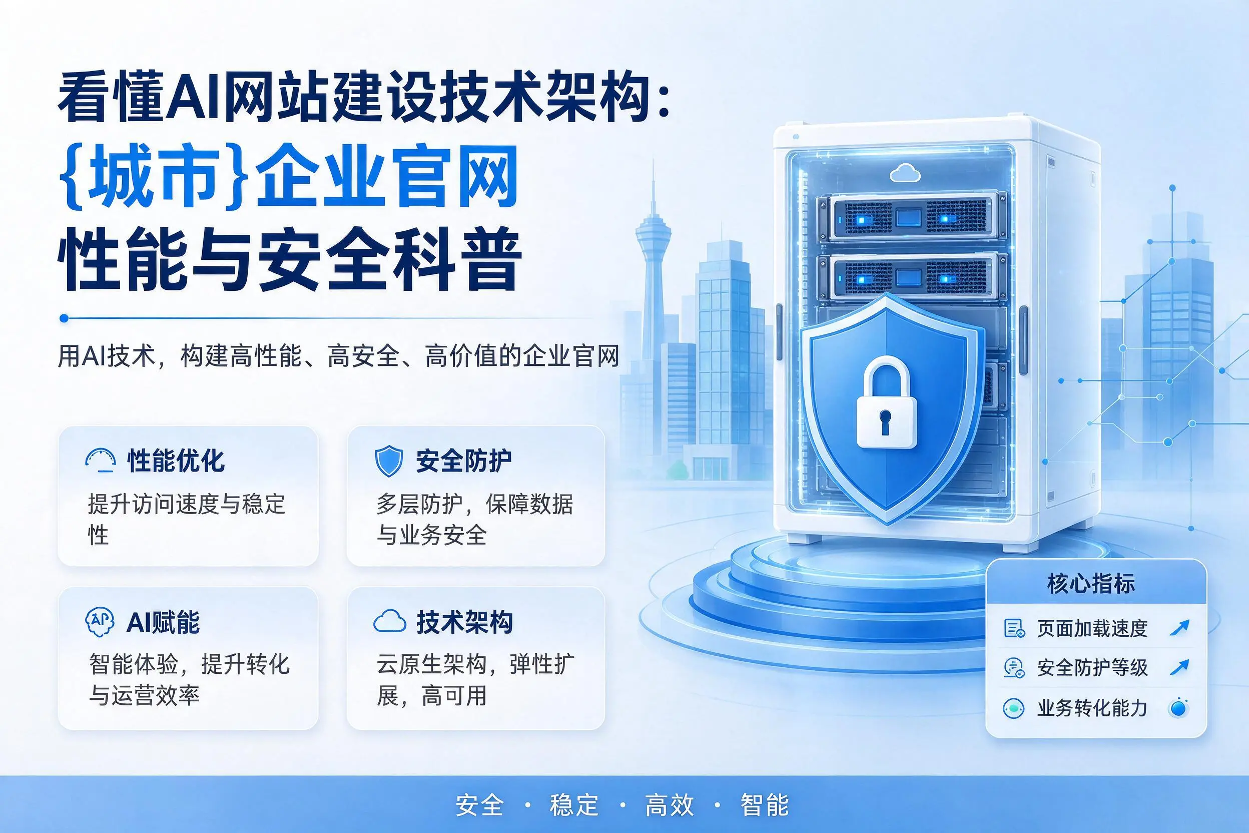 看懂AI网站建设技术架构:临汾企业官网性能与安全科普