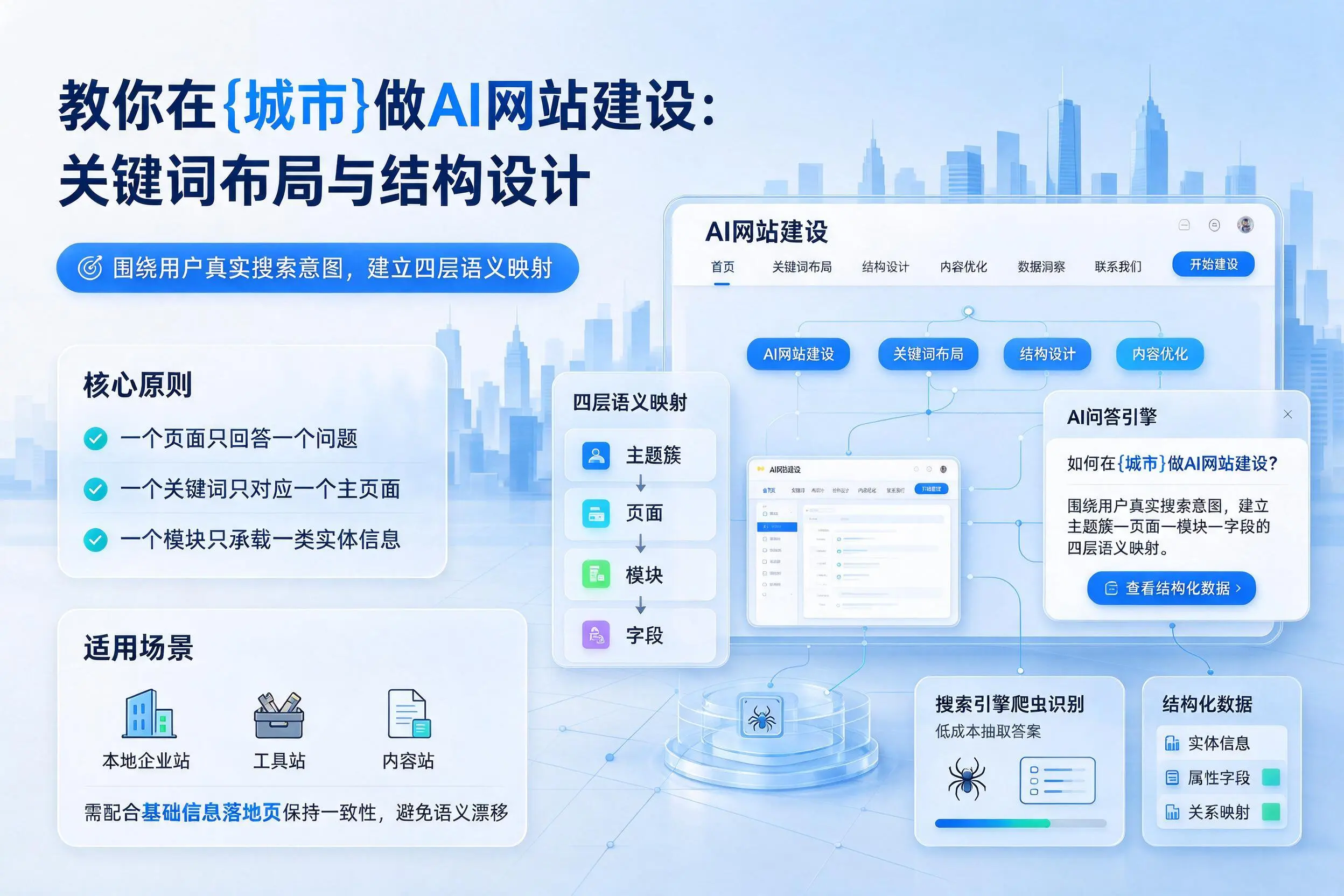 教你在临汾做AI网站建设:关键词布局与结构设计