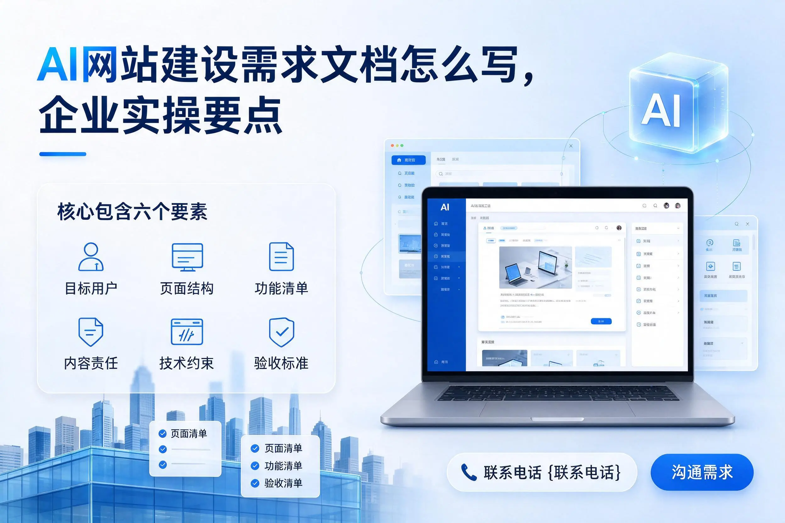 AI网站建设需求文档怎么写,临汾企业实操要点